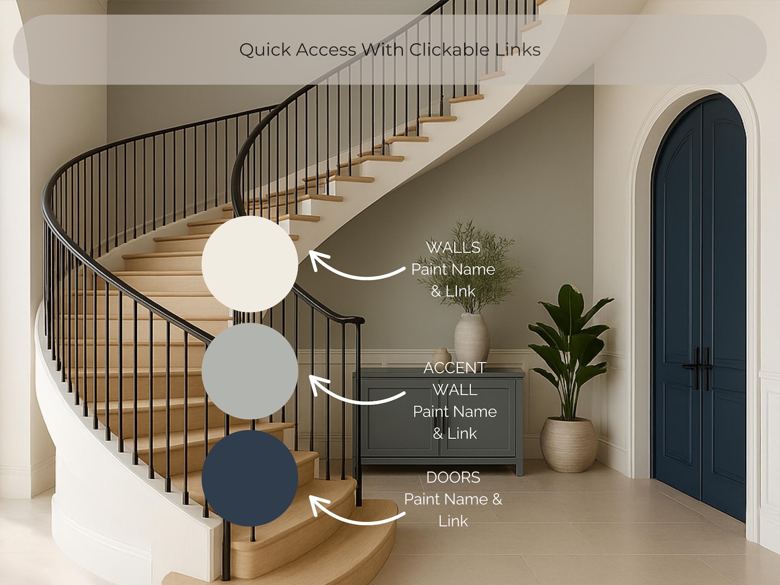 Sherwin Williams Greek Villa SW 7551, Whole House Paint Palette, Luxury ...