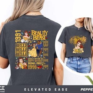 Comfort Colors Belle Shirt, Disney Princess Shirt, Princess Belle Sweatshir, Beauty And The Beast Shirt, Disneylad T-shirt, Disney Gift