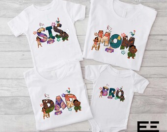 Disney Moana Family Shirt, Princess Moana T-shirt, Moana Mom Dad Sweatshirt, Hei Hei And Pua Tee, Maui Dad Sweater, Disney Kids Shirt