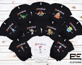 Disney Toy Story Movie T-shirt, Pixar Toy Story Characters Sweatshirt, Disneyland Friends Shirt, Disney World Trip Tee,Buzz Woody Jessie Rex