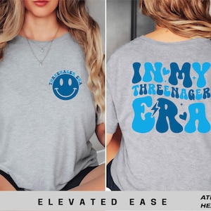 Camiseta &quot;En mi era de tres años&quot;, camiseta para fiesta de tercer cumpleaños, camiseta divertida de cumpleaños de tres años, sudadera para niña de cumpleaños, regalo de cumpleaños