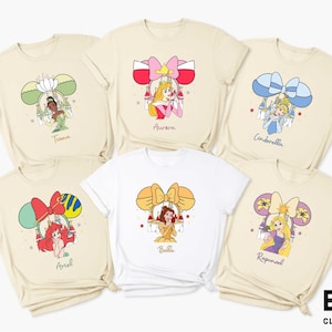 Mickey Ears Disney Princess Shirt, Disney Castle T-shirt, Cute Disney Princess Sweater, Princess Girls Trip Sweatshirt, Disneyland Group Tee