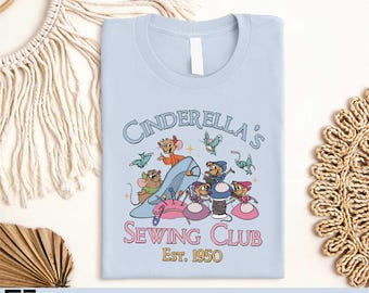 Cinderellas Sewing Club Est 1950 Shirt,Disney Princess Shirt,Cinderella Sweatshirt,Disney Trip Shirt,Disney Kids Shirt,Disney Princesses Tee