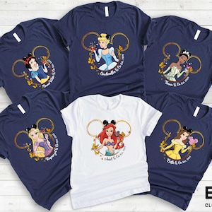 ディズニープリンセス ミッキーヘッドTシャツ、ディズニーランド マジカルキャッスルシャツ、ディズニーガールズトリップ スウェットシャツ、プリンセス シンデレラ ベル アリエル ラプンツェル