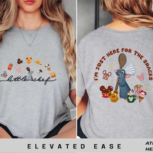 Little Chef Remy Tshirt, Disney Ratatouille Sweatshirt, I&#39;m Just Here For The Snacks Tshirt, Pixar Ratatouille Sweater, Remy Gusteau&#39;s Shirt