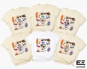 Mickey And Friends Locket Cruise T-shirt, Disney Family Vacation Shirt, Disney Cruise Line, Disney Travel Sweater, Coquette Bow Cruise Tee