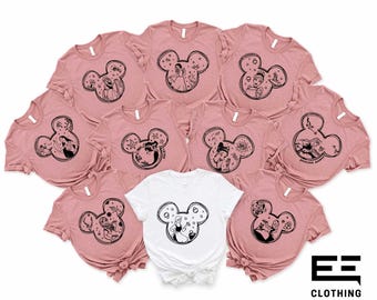 All Disney Princess Mickey Ears Shirt, Princess Matching T-shirt, Disney Girl Trip Tee, Princesses Girl Sweatshirt, Disney Baby Bodysuit