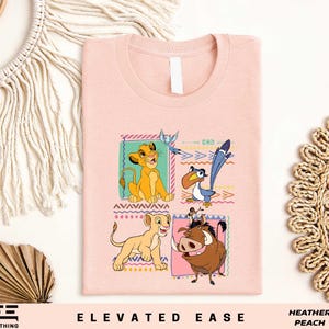 Camicia retrò anni '90 Disney Lion King, T-shirt Simba Timon Pumbaa, Maglietta Hakuna Matata Animal Kingdom, Camicia vintage per famiglia Disney, Bestie Disney