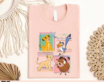 Retro 90s Disney Lion King Shirt, Simba Timon Pumbaa  T-Shirt, Hakuna Matata Animal Kingdom Tee, Vintage Disney Family Shirt, Disney Besties