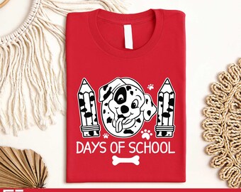 101 Dalmatians Shirt, Disney School T-shirt, 101 Days Of School Shirt, Dalmatian Dog Shirt, Back To School Shirt, Disney Teacher Shirt