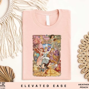 Camiseta retrô com cartas de tarô das princesas da Disney, moletom Disney Girls Trip, camiseta Bela Aurora, Jasmine, Cinderela, Ariel, Rapunzel, Branca de Neve