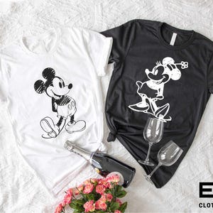 Mickey And Minnie Classic Pose Shirt, Disney Couple Shirt, Mickey Mouse T-shirt, Minnie Mouse Shirt, Disney T-shirt, Disneyland Sweater