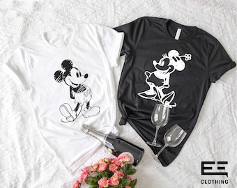 Mickey And Minnie Classic Pose Shirt, Disney Couple Shirt, Mickey Mouse T-shirt, Minnie Mouse Shirt, Disney T-shirt, Disneyland Sweater