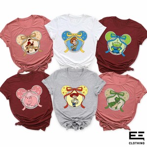 Mickey Head Coquette Toy Story Shirt, Disney Pixar Toy Story Sweatshirt, Toy Story Matching Tshirt, Disneyland Family Tee, Youth Toddler Tee