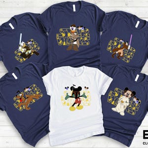 Disney Micky und Freunde Star Wars Shirt, Star Wars Familie T-shirts, Galaxy&#39;s Edge Star Wars Stormtrooper Darth Vader Leia Han Solo Pullover