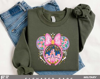 Comfort Colors Disney Shirt,Disney Minnie Mouse Tshirt,Magic Kingdom Shirt,Disneyland Shirt,Minnie Mouse Castle Shirt,Cute Minnie Sweatshirt