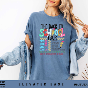 The Back To School Tour Shirt, Comfort Colors Back To School Shirt, Teacher Shirt, School Shirt, Middle School Shirt,First Day Of School Tee