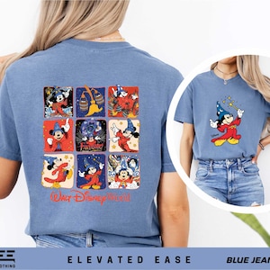 Comfort Colors Disney Fantasia Shirt, Disney Fantasia Movie Sweatshirt, Front And Back Mickey Shirt, Disney Trip Shirt,Disney Movie Fans Tee