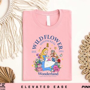 Wildflower Seed Packets Wonderland Shirt, Disney Alice In Wonderland T-shirt, Disneyland Princess Alice Sweatshirt, Disney World Trip Tee