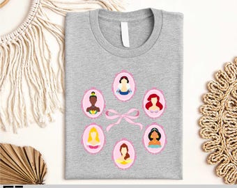 Disney Princess Coquette Shirt, Disney Girls Shirt, Disney Trip Shirt, Cute Disney Princess T-shirt,Disneyland Sweatshirt,WDW Princess Shirt