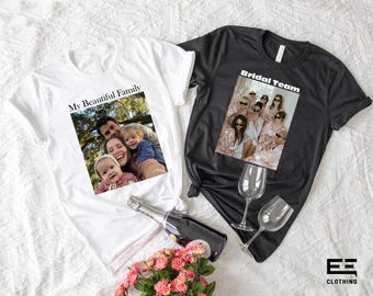 Comfort Colors Custom Text And Photo Shirt, Custom Photo T-shirt, Custom Text Shirt,Custom Picture Shirt,Make Your Own Shirt,Customized Gift