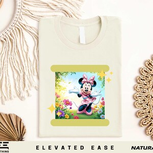 Cute Minnie Mouse Shirt, Disney Girl T-shirt, Disneyland Trip Sweater, Disneyworld Kids Tee, Floral Minnie Baby Bodysuit, Youth Toddler Tee