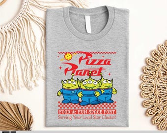 Pizza Planet Toy Story T-shirt, Funny Disney Aliens Shirt, Toy Story Family Sweatshirt,Pixar Toy Story Movie Tee,Toy Story Character Sweater