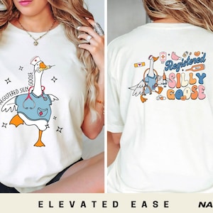 Registered Silly Goose Nurse T-Shirt, Funny RN Shirt, Nurse Appreciation Gift Tee, Gag Goose Nurse Shirt, Nursing Student Humor Sweatshirt