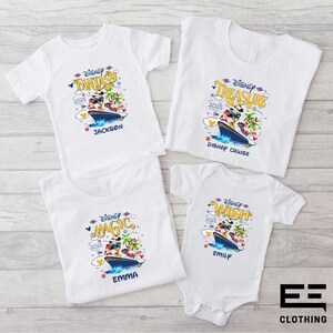 Benutzerdefinierte Disney Cruise Tshirt, Disney Cruise Familie passende Shirt, Disney Urlaub Sweatshirt, benutzerdefinierte Disney Familie Shirt, Mickey und Freunde T-Shirt