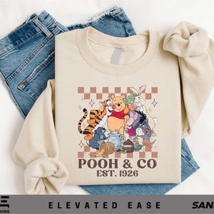 Pooh And Co Est 1926 Sweatshirt, Winnie The Pooh Shirt, Pooh And Friends Sweater, Disney Pooh Tee, Pooh Baby T-shirt, Disney Gift, Youth Tee