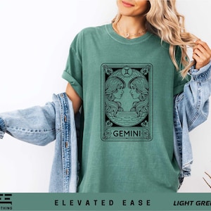 Komfort Farben Zwillinge Sternzeichen Tarot Karte Shirt, Astrologie Shirt, Sternzeichen Sweatshirt, Zwillinge Shirt, November Geburtstag Shirt, Geburtstagsgeschenk