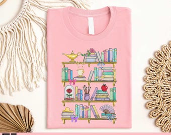 Disney Princess Book T-shirt, Belle's Library Shirt, Disney Teacher Librarian Tee, Book Lover Shirt, Disney Youth Toddler Tee, Book Worm Tee