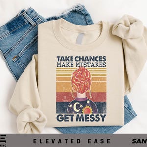 Take Chances Make Mistakes Get Messy Shirt, Funny Back To School Teacher Tee, Miss Frizzle Inspired Teaching Gift, Positive Teacher T-Shirt