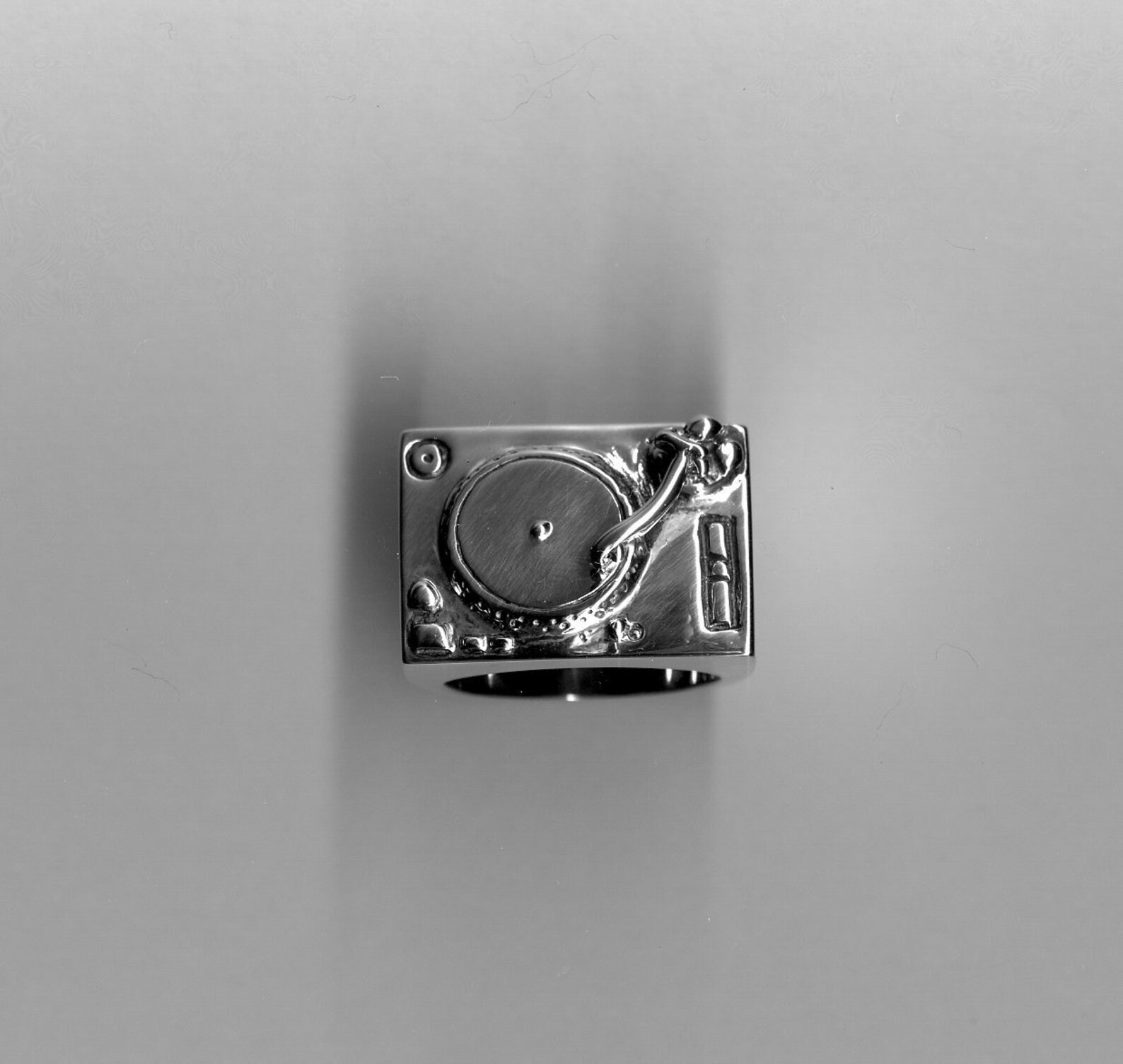 Turntable Ring Record Player in Sterling Silver Handmade in USA Etsy