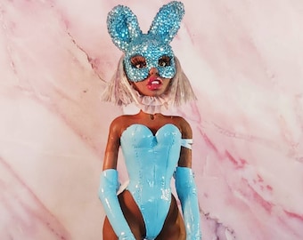 Bad Bunny Bondage OOAK Art doll