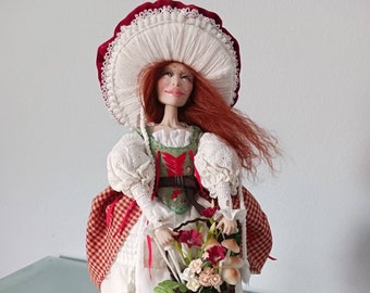 Cottage Core Mushroom Fairy Art Doll