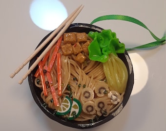 Vegetarian Ramen Christmas Ornament