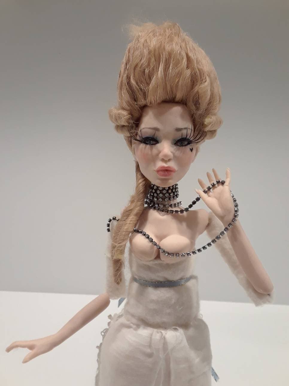 Custom posable Marie Antoinette Art Doll by Moninesfaeries