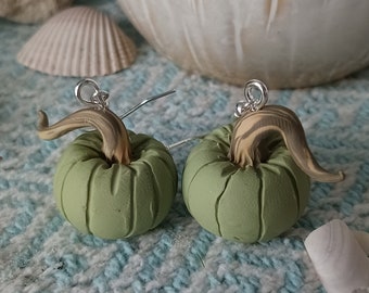 Green Pumpkin Earrings