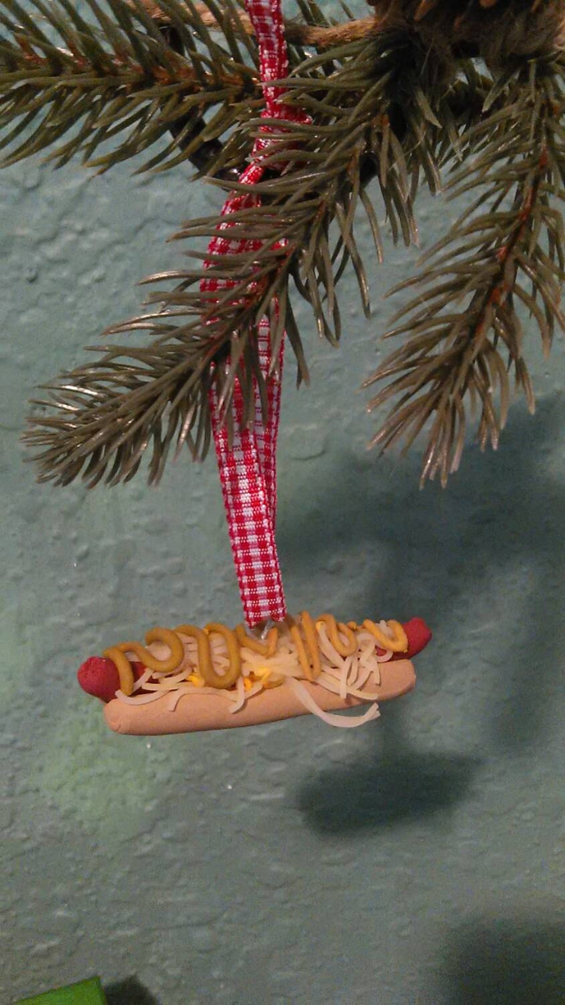 Hot Dog Spicy Mustard Saur Kraut Holiday Christmas Ornament or Etsy