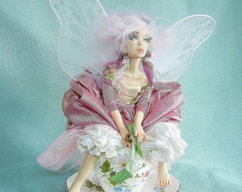 Custom OOAK Fairy Faerie Posable Art Doll By Moninesfaeries