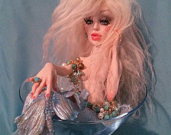 Custom Art Doll ooak Mermaid by Moninesfaeries