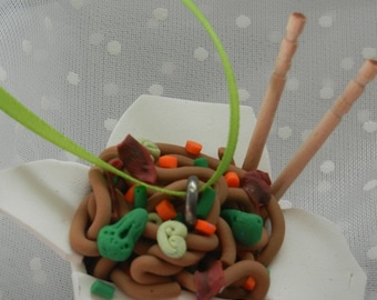 Chinese takeout Lo Mein Christmas Tree Ornament
