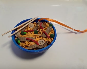 Beef Lo Mein Christmas Ornament