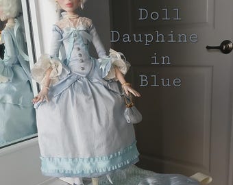 MarieAntoinette Art Doll Dauphine in blue
