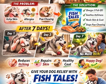Fish Tales Itchy Skin, Arthritis & Paw Chewing