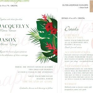 Inviti di nozze stampabili fai da te personalizzati / Progettazione grafica digitale Stampa la tua cancelleria