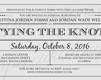 save the date concert ticket diy printable pdf wedding bat etsy