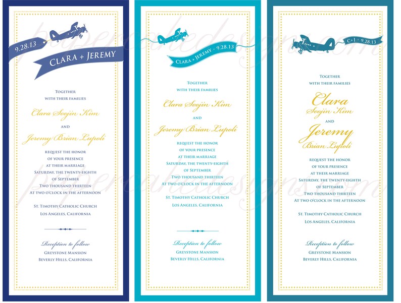 Wedding Stationery Graphic Design / City Skyline / Monogram / Event Logo / Reception Details image 5