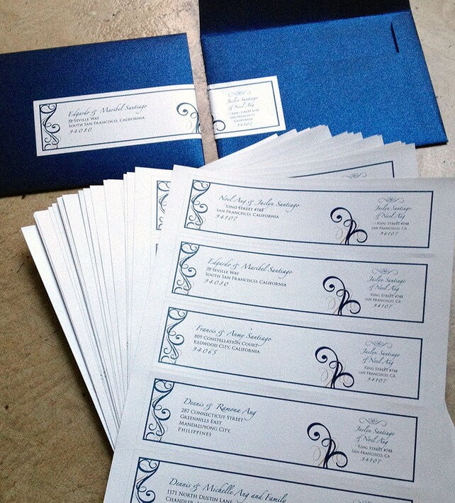 guest address label printing return address labels wedding etsy